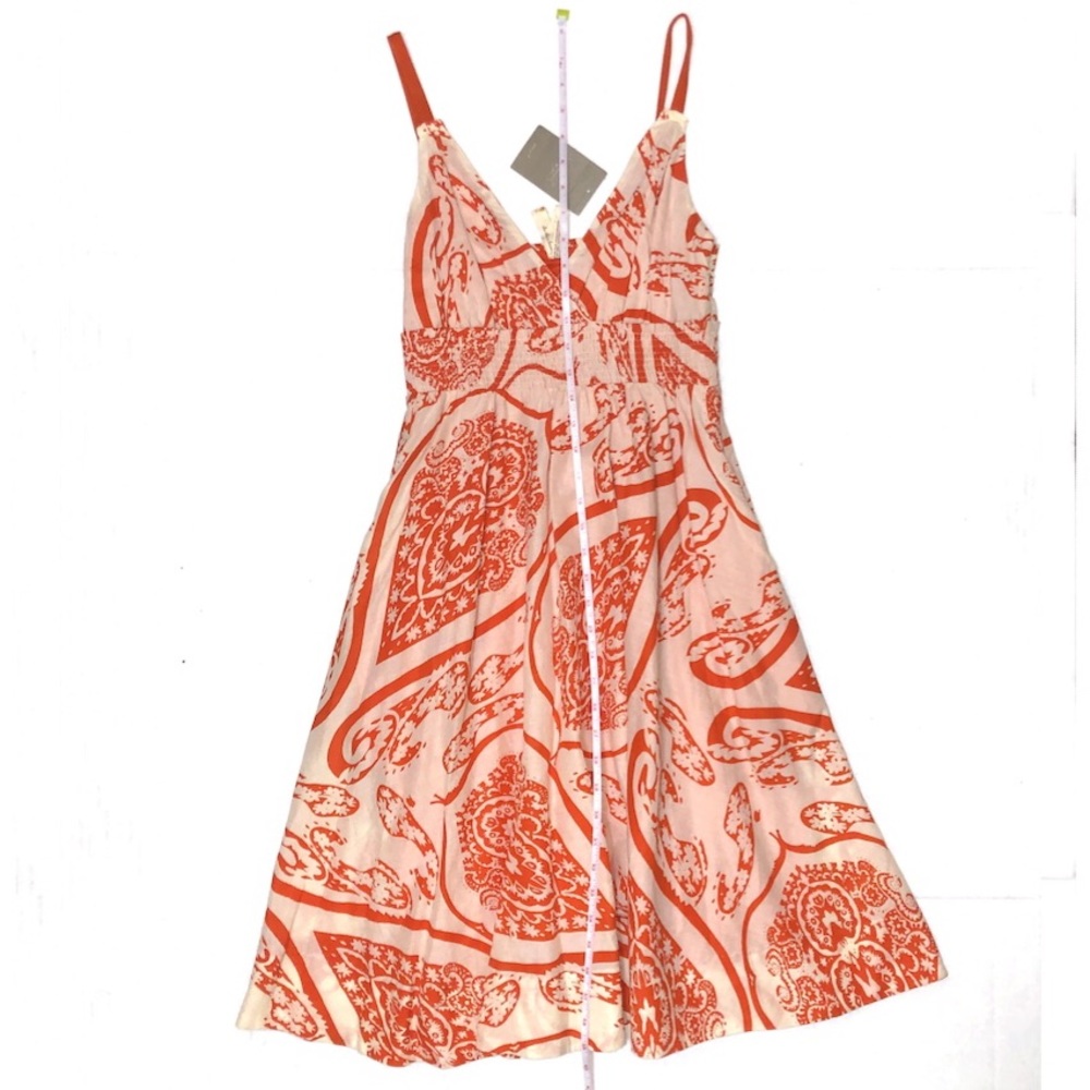 NWT Anthropologie Maeve Paisely Cotton Dress Sz 2 - Picture 2 of 8